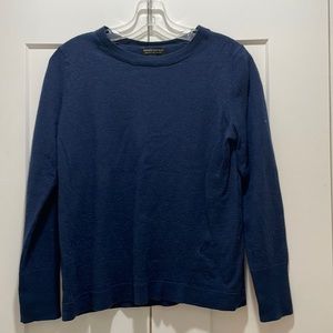 Banana Republic Extra Fine Merino Wool Navy Sweater